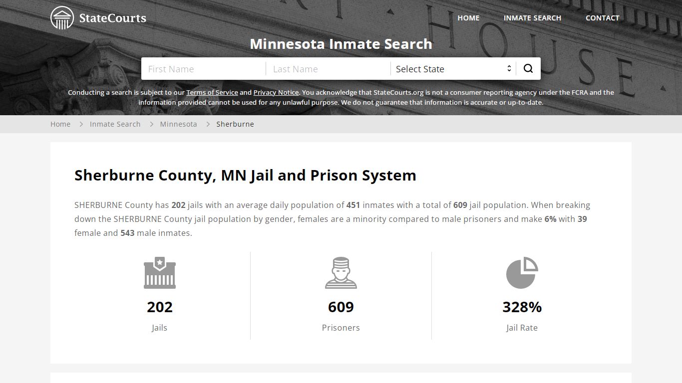 Sherburne County, MN Inmate Search - StateCourts
