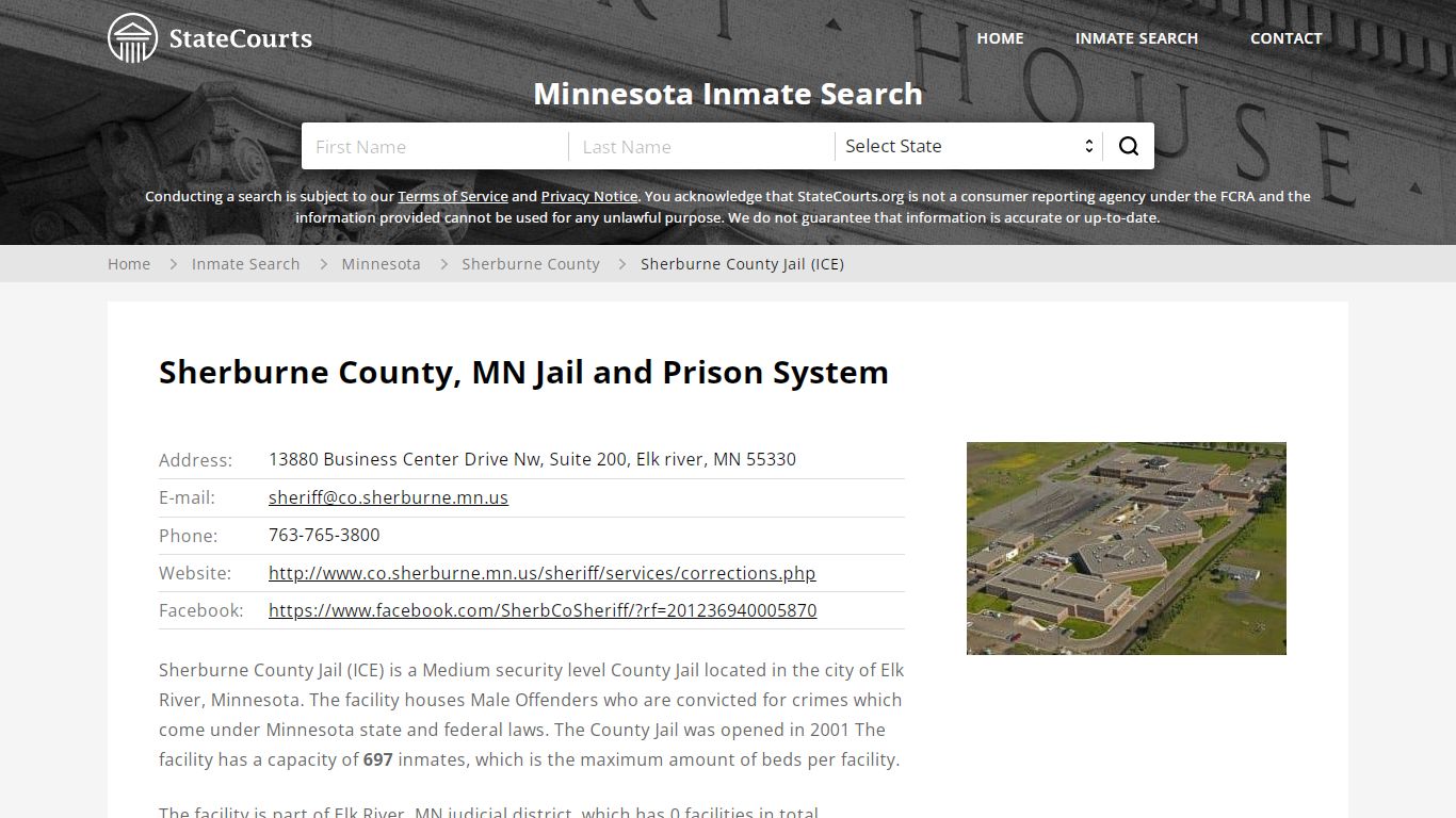 Sherburne County Jail (ICE) Inmate Records Search ...